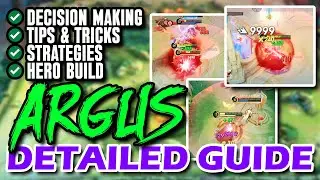 ARGUS GAMEGUIDE || MOBILE LEGENDS RANKED ITEM GUIDE, EMBLEM AND TALENTS, AND DECISION MAKING