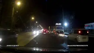 Краснодар. ДТП на Российской.  Вечер  21.01 2015 год