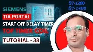 Siemens TIA Portal Training 38 - Off Delay Timer Coil in PLC | Start Off Delay Timer in TIA Portal