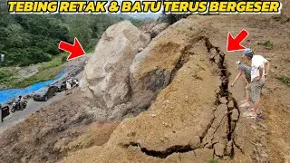 Batu Jomba is prone to landslides, cracked cliffs and shifting rocks