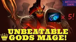 Dota Auto Chess UNBEATABLE GODS MAGE Best Late Game with Mars & Zeus | High Rank Replay