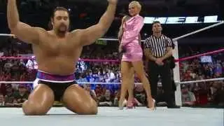 Lilian Garcia Sneakily Checks Out Lana's Ass Before Match
