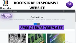 Responsive Free Bootstrap Template | Bootstrap | Code Generator | CG.
