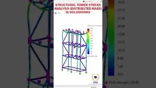 STRUCTURAL TOWER STRESS ANALYSIS DISTRIBUTED MASS IN SOLIDWORKS 