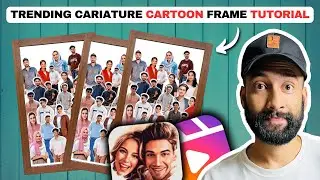 NEW TRENDING CARICATURE CARTOON FRAME PHOTO EDITING TUTORIAL