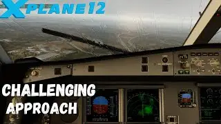 X plane 12 Flight Gran Canaria- Frankfurt(part2) | Challenging Landing