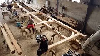 Timber Framed Barn Part 8 Framing Has Started!