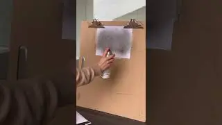 Spray Painting a Stencil