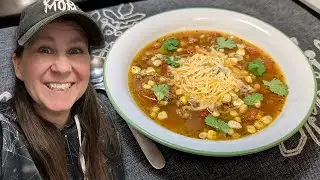 Easy and Delicious Taco Soup 🌮 Dump and Go Recipe!