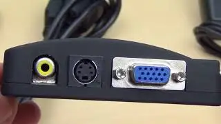 TV AV CCTV DVD DVR Composite RCA S-Video To VGA Monitor PC Adapter Converter