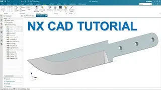 NX CAD Tutorial #74 | 3D Model Basic Beginners Design Knife