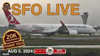 SFO LIVE | SAN FRANCISCO LIVE PLANE SPOTTING LIVE WEBCAM SUNDAY