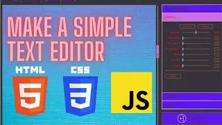Creative Coding: Make a Live Text Editor with Simple HTML CSS and JS