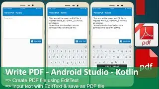 Write PDF - Android Studio - Kotlin