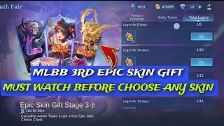 MUST WATCH BEFORE CHOOSE ANY EPIC SKIN FROM FREE EPIC SKIN STAGE 3 EVENT | MLBB