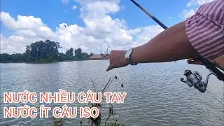 Câu sông sử dụng 2 loại cần câu khó móm thật #fishing