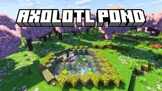 Minecraft Axolotl Pond Tutorial 🥰