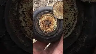 Приклеили монету к звонку велосипеда! Прикол на копе забавная находка металлоискателем! #shorts #коп