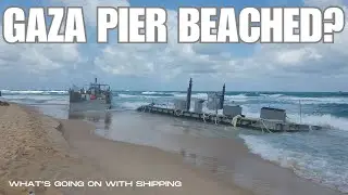 Has the Gaza Pier Been Beached? | Army Watercraft come ashore off Gaza and Israel