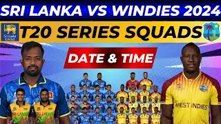 October's BIGGEST Cricket Showdown West Indies vs Sri Lanka 2024 | SL vs WI 2024 T20 Squads