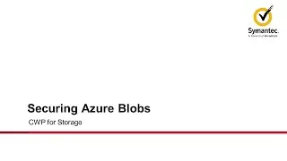 Securing the Azure Blobs