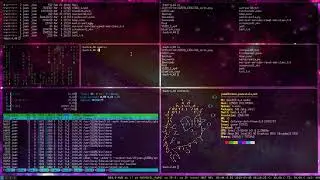 OpenBSD 6.4 & i3wm-gaps : some more tests moving terminals all over my screen