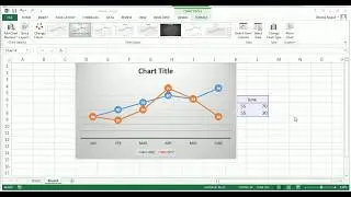 Create Line Chart in Excel - 2013