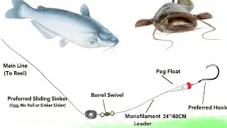 COMO MONTAR LÍNEA Y PLOMO PARA PESCAR BAGRES  PROFUNDIDAD TIPS Y CONSEJOS   -CATFISH RIGS