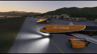 Vuelo en grupo aerolinea virtual Air Lince, Madrid - Montenegro.