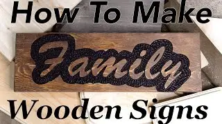 How To Make a CUSTOM Wood Sign! | DIY
