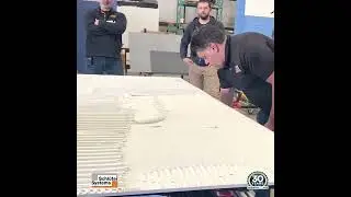Watch a Large Format Tile thinset application from Start to Finish.