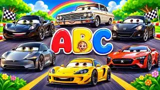 🏎️ ABC Car Names for Kids 🚗 | Learn Cars from A to Z | Alphabet Song