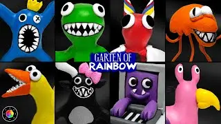 How to Make All Garten of Banban X Rainbow Friends Clay Sculptures | PlastiVerse