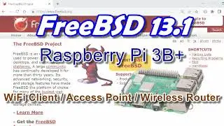Implement Raspberry Pi Wi-Fi client/Access Point/Wireless Router using FreeBSD 13.1