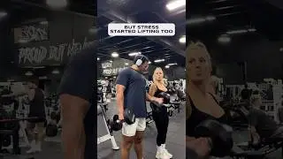 Be his stress ladies 👀😂 jokes jokes jokes ily @guzmanchristian 🥹🫶🏼 #gymgirl #couplegoals