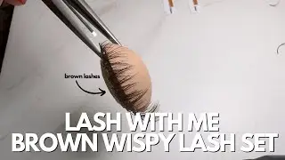 Simple Lash Map for Eyelash Extension Beginner Tutorial with Brown Lashes VEyelash Products