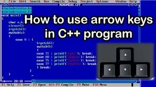 How to use arrow keys in c++ program