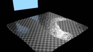 Blender test: Raindrops on a water surface