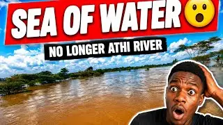 Athi river a sea of water during this floods 😱😱