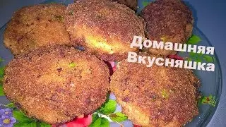 Recipe for Juicy Cutlets in Breadcrumbs/Fried Pork Cutlets/Crispy Minced Meat Cutlets.
