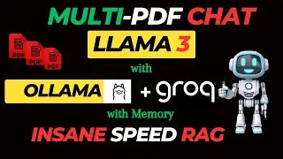 How I built a Multi-PDF Chat App with FASTEST Inference using LLAMA3+OLLAMA+Groq|FULLY LOCAL Option