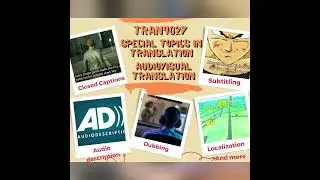 TRAN4027 Special Topic(s) in Translation