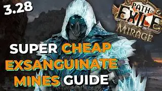 CHEAP LEAGUE STARTER Exsanguinate Mines Trickster BUILD GUIDE 3.28