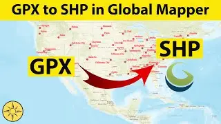 Convert GPX to Shapefile using Global Mapper