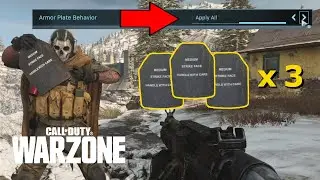 Warzone PS4 & Xbox - How to use ALL Armor Plates with 1 Click!
