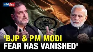 Watch: Rahul Gandhi's brutal attack at PM Modi, Says BJP & Modi fear has vanished after elections