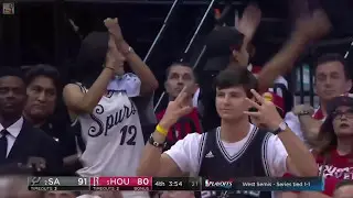 San Antonio Spurs Fan Celebrates Three Pointer Like A Champ