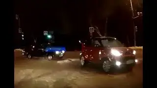 момент дтп 21 12 19 KIA Soul и Жигули