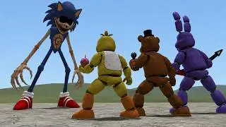 Sonic.EYX Vs The FNAF Animatronics | Garry's Mod