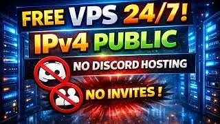 🔥 FREE VPS 24/7 | PUBLIC IPv4 | NO DISCORD HOSTING | NO INVITES 🔥